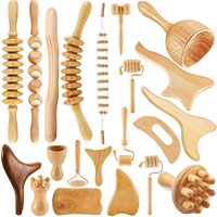 Produits tendance 2025 nouveautés outils de Massage de thérapie du bois corps en bois outils de sculpture du visage masseur à rouleaux en bois Fascia