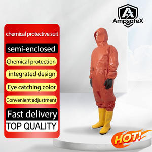 Overol de Protección de PVC para Bomberos, Hermético, Impermeable, Resistente a Químicos, Ligero, Resistente al Calor 800, de una Pieza - Product Image 1