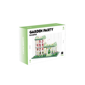 Tuomu Garden Party Miniature <b>Building</b> <b>Blocks</b> Light Model Educational Toy Children 800+ Pieces Plastic Architecture Decor - Product Image 5