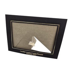 Tùy chỉnh Khung ảnh màu đen với Giá vẽ trở lại, khung ảnh chụp ảnh lưu niệm có thể thêm logo vàng - Product Image 2