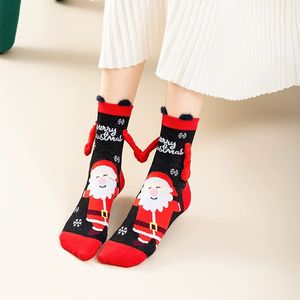 Calze di Natale per Coppie con Connettore Magnetico, Divertenti e Originali, per Lui e Lei, Calze Invernali Comode a Metà Polpaccio - Product Image 4