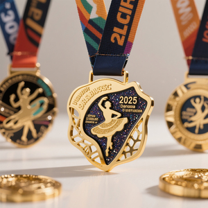Durable Custom Spelling <b>Bee</b> Metal Awards with Ribbon for Academic Excellence Prizes - Product Image 5