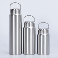 Stock prêt bouteille d'eau de sport en acier inoxydable à double couche gobelet d'isolation de voyage sous vide portable pour la rentrée des classes