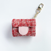 Mini sac à bandoulière en cuir PU neuf avec porte-clés en métal, design noble, accessoire avec porte-monnaie