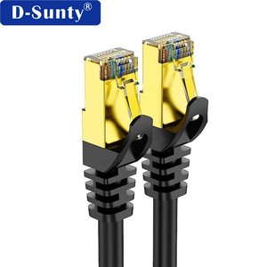 Cable Ethernet SFTP Cat8 Profesional, Redondo, Negro, 40Gbps, 2000MHz, Cable de Red de Cobre Libre de Oxígeno para Servidor, Centro de Datos de IA - Product Image 6