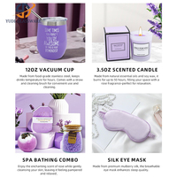 Boîte cadeau de décoration intérieure de style vintage esthétique pour elle avec bougie parfumée cristalline pour la décoration de chambre rétro