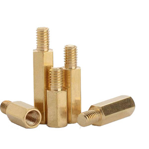 Brass M3 Hexagonal PCB Standoff Screw Pillars Male Female Threaded Spacers For Motherboard Isolation Support - Product Image 1