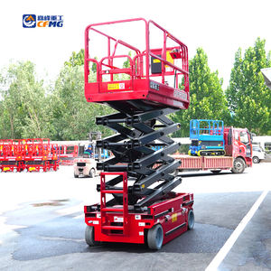 Cfmg 12m/320 किलोग्राम हवाई कार्य मंच मोबाइल स्व-चालित कैंची मैन लिफ्ट प्लेटफॉर्म इलेक्ट्रिक हाइड्रोलिक एकल व्यक्ति लिफ्ट - Product Image 5
