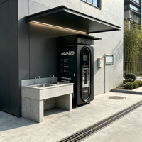 Distributeur d'eau potable purifiée entièrement automatique à monnayeur avec options de paiement multiples par SDK et code QR
