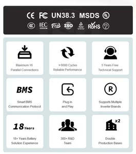 Baterías de Iones de Litio Lifepo4 LuminovaSolar de 15kwh <span class=keywords><strong>para</strong></span> Sistemas Solares con BMS de Ciclo Profundo, Precio de Fábrica <span class=keywords><strong>para</strong></span> Almacenamiento de Energía <span class=keywords><strong>Solar</strong></span> en el Hogar - Product Image 5