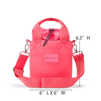 Sac isotherme en néoprène imperméable et durable, sac à bandoulière personnalisé, sac de transport réglable pour bouteille d'eau, idéal pour l'extérieur