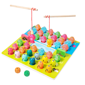 2024 partita educativa giocattolo montessore pesca giochi da tavolo logaritmici abilità motoria giocattoli di pesca per bambini giocattolo - Product Image 1