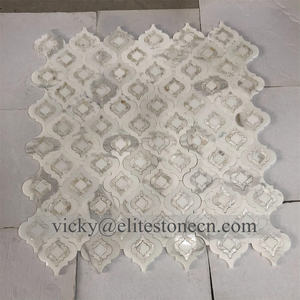 โคมไฟห้องน้ำกระเบื้องโมเสคแก้วรีไซเคิลลายหินอ่อนกันน้ำสำหรับห้องนั่งเล่น - Product Image 5