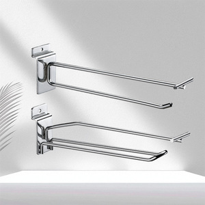 ตะขอแขวนแผงโลหะติดผนังไม้ระแนงสำหรับร้านค้าปลีก - Product Image 1