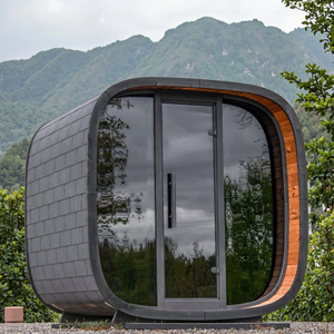 ห้องซาวน่าอบไอน้ำเปียกต้นซีดาร์สีแดงพร้อมกระจกประตูและเตาทำความร้อนขนาด6กิโลวัตต์/9KW - Product Image 5