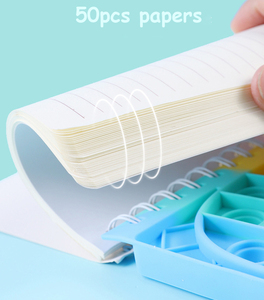 2022 école coloré 50 pages a5 arc-en-ciel silicone couverture spirale ours licorne dinosaure fidget bulle <span class=keywords><strong>pop</strong></span> itting cahier pour les enfants - Product Image 5