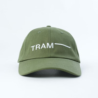 Gorra de béisbol de algodón de 6 paneles con bordado plano de una sola palabra, logotipo personalizado OEM, unisex, para exteriores, gorra de papá, individual
