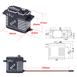 BLS-HV7132MG 32KG 7.4V High Speed Steel Gear Digital Brushless Motor for RC Car Robot Airplane <b>Drone</b> - Product Image 6