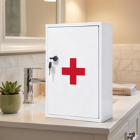 Trousse de premiers secours en métal pour usage domestique, armoire médicale, boîte à médicaments 20-35L pliable