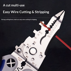New multi-function <b>wire</b> <b>stripper</b> electrician special stainless steel <b>wire</b> stripping <b>wire</b> winding multi-function <b>wire</b> <b>stripper</b> - Product Image 3