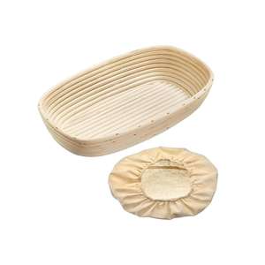 WESTMARK Gärkörbchen Set ovale mit Bezug 33,5x20,5x8cm - Product Image 1