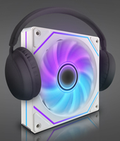 Refroidisseur liquide pour processeur ARGB de 120 mm avec radiateur en cuivre et ventilateur LED |   Système de refroidissement par eau pour PC OEM et vente en gros