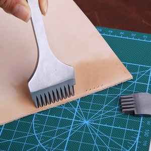 Wholesale Leather Stitching Chisel <strong>Set</strong> 2/5/10 Teeth Pricking Iron Leather <strong>Hole</strong> <strong>Punch</strong> - Product Image 5