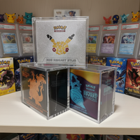Étui en acrylique à fermeture magnétique haute transparence avec protection UV 99 % pour le stockage des produits scellés Pokémon ETB et Booster Box