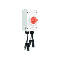 Interrupteur-sectionneur DC Beny 32A 1200V IP66 2/4 pôles avec connecteurs et câbles Staubli sur le dessous