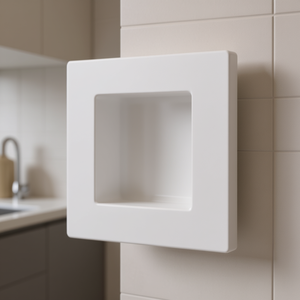 Plaque carrée blanche 2 places compatible avec Vimar Plana - Product Image 3