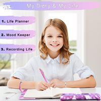 Ensemble de cadeaux pour femmes carnet de notes avec mot de passe bracelet de poche à stylo en marbre journal intime avec code de verrouillage coffret cadeau pour femmes
