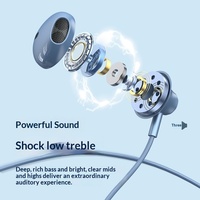 Écouteurs intra-auriculaires filaires en métal à basses profondes, décodage numérique, câble de 1,2 m, microphone intégré, Type-C 3,5 mm pour smartphones et jeux