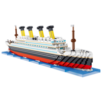 LEZI 4404 pièces Titanic Bateau de Croisière de Luxe Créatif Ensemble de Construction Modèle de Ville Briques Jouets DIY pour Enfants et Adultes Cadeau