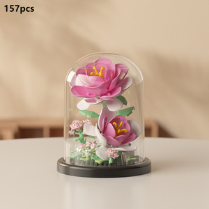 เข้ากันได้กับชุดตัวต่อ Bricks Eternal Flower Series ชุดตกแต่งตะกร้าดอกไม้ รุ่นดอกกุหลาบ ของเล่นตัวต่อสำหรับเด็ก ของขวัญสำหรับเด็กผู้หญิง - Product Image 5