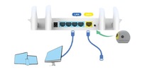 LB-link 11AC 1200Mbps routeur intelligent sans fil double bande répéteur AP Extender 2.4g 5g 4 * 6dBi routeur d'antenne