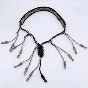 Lanière de chasse réglable en paracorde de nylon carbone camouflage tressé à la main avec plusieurs boucles pour support d'arbre, équipement de chasse en plein air - Product Image 2