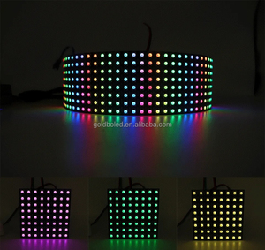 Ws2812b <span class=keywords><strong>LED</strong></span> kỹ thuật số Bảng điều chỉnh ma trận 5050 <span class=keywords><strong>RGB</strong></span> 8x8 16x16 8x32cm Phantom ánh sáng lập trình 5V màn hình linh hoạt - Product Image 6