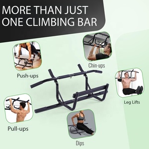 Wellshow Sport Barra per <span class=keywords><strong>Trazioni</strong></span> da <span class=keywords><strong>Porta</strong></span> Senza Foratura, Robusta per <span class=keywords><strong>Trazioni</strong></span>, Dips e Flessioni - Product Image 5