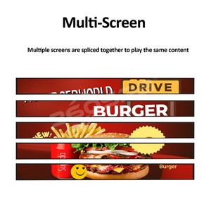 SEL60A-P1.25 305*65*21mm Shelf LED <b>Display</b> Indoor PortableVideo <b>Wall</b> Advertising Poster Mirror Screen - Product Image 2