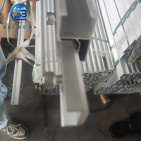 Accessoires solaires ZhiBoDa Rail en aluminium extrudé résistant aux intempéries Rail de montage solaire en aluminium pour projet extérieur
