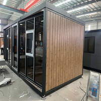 Maison conteneur préfabriquée extensible en acier, vente en gros, USA, 20ft/40ft, Tiny Home, Bureau, Villa, moderne, luxueuse, respirante