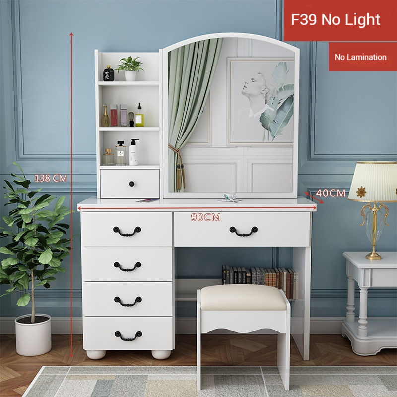 F39 Left cabinet without light [90cm] (No film coating)