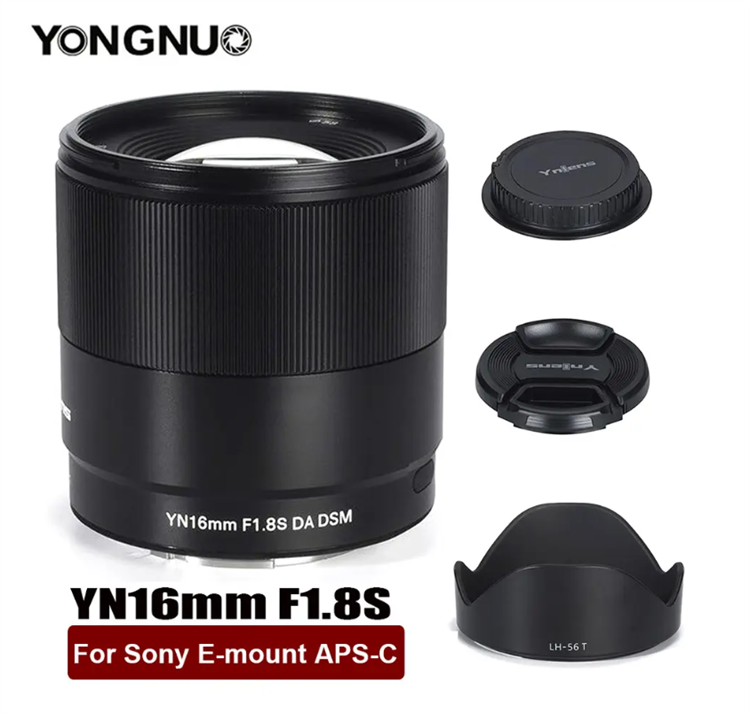 High Professional Camera Lens YONGNUO YN16mm F/1.8S DA DSM Lens