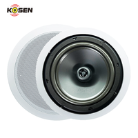 Usine 8 pouces 2 voies haut-parleur de plafond dans le plafond haut-parleur prise en charge personnalisation 8 "haut-parleur