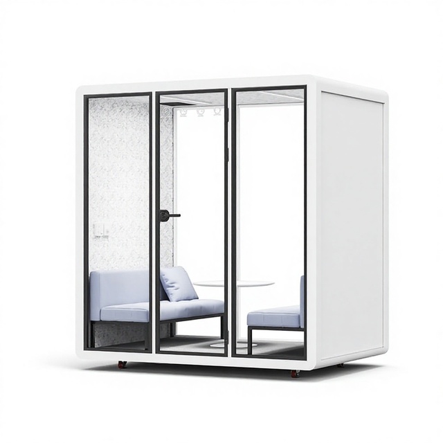 Modern Mobile Detachable TongSong Soundproof Room Mute Cabin Office Telephone Booth Piano Room Drum Room Recording Studio HDPE