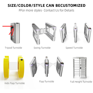 Đầy đủ tự động kiểm soát truy cập điện tử Swing rào cản turnstile tốc độ cổng với hệ thống an ninh mặt nhận dạng vân tay - Product Image 5