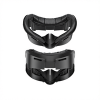 Support de couvre-visage compatible Meta Quest 3, accessoires VR, respirant, rafraîchissant, remplacement en ABS+cuir PU