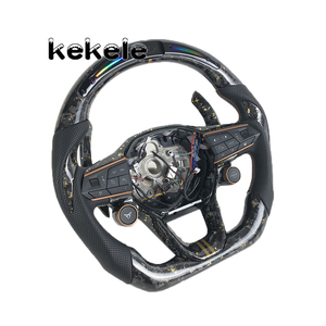 Volante de Fibra de Carbono Personalizado para Seat <span class=keywords><strong>Cupra</strong></span>, Compatible con Tavascan, Terramar, Formentor, VZ, Leon, Ibiza, Ateca, <span class=keywords><strong>Arona</strong></span>, con Pantalla LED - Product Image 4