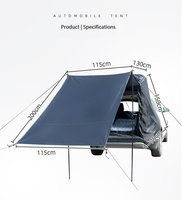 Tente arrière de voiture intégrale pour SUV, imperméable, anti-UV, respirante, abri de hayon avec poteaux, piquets et sac de transport, pour le camping et l'ombrage