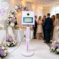 Kamera Printer DSLR Photo Booth Laris Manis dengan Layar Sentuh LED 15,6 inci Bingkai Logam Wi-Fi/USB untuk Pesta Pernikahan Photo Booth